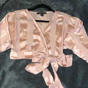 Forever 21 crop satin top